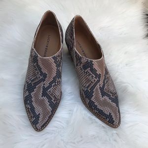 Lucky Brand Tresee Snakeskin Bootie Size 8.5 Med